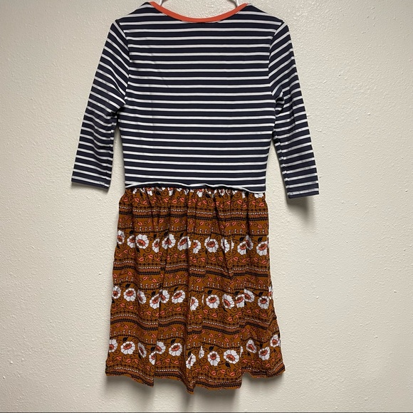 Matilda Jane Winsome Dress, navy white stripes - Picture 3 of 12